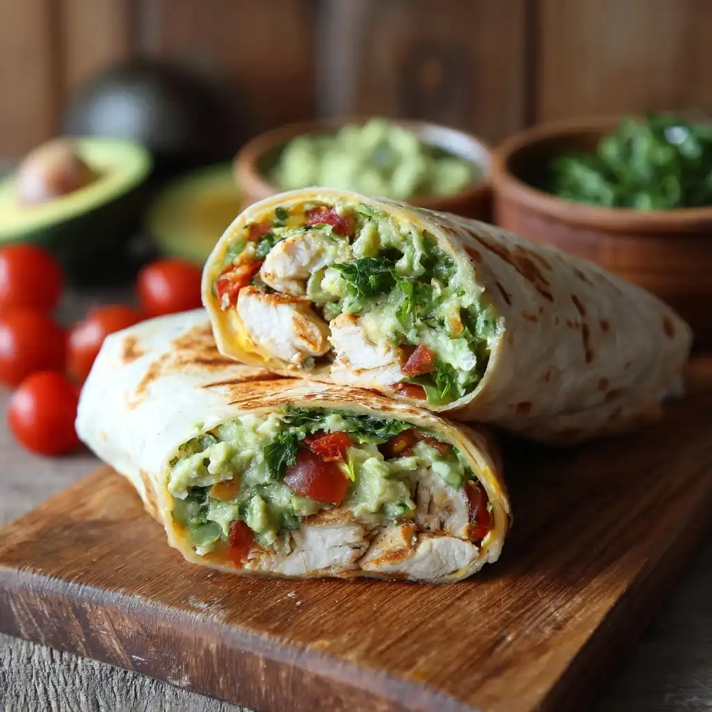 Avocado Chicken Tortilla Wrap