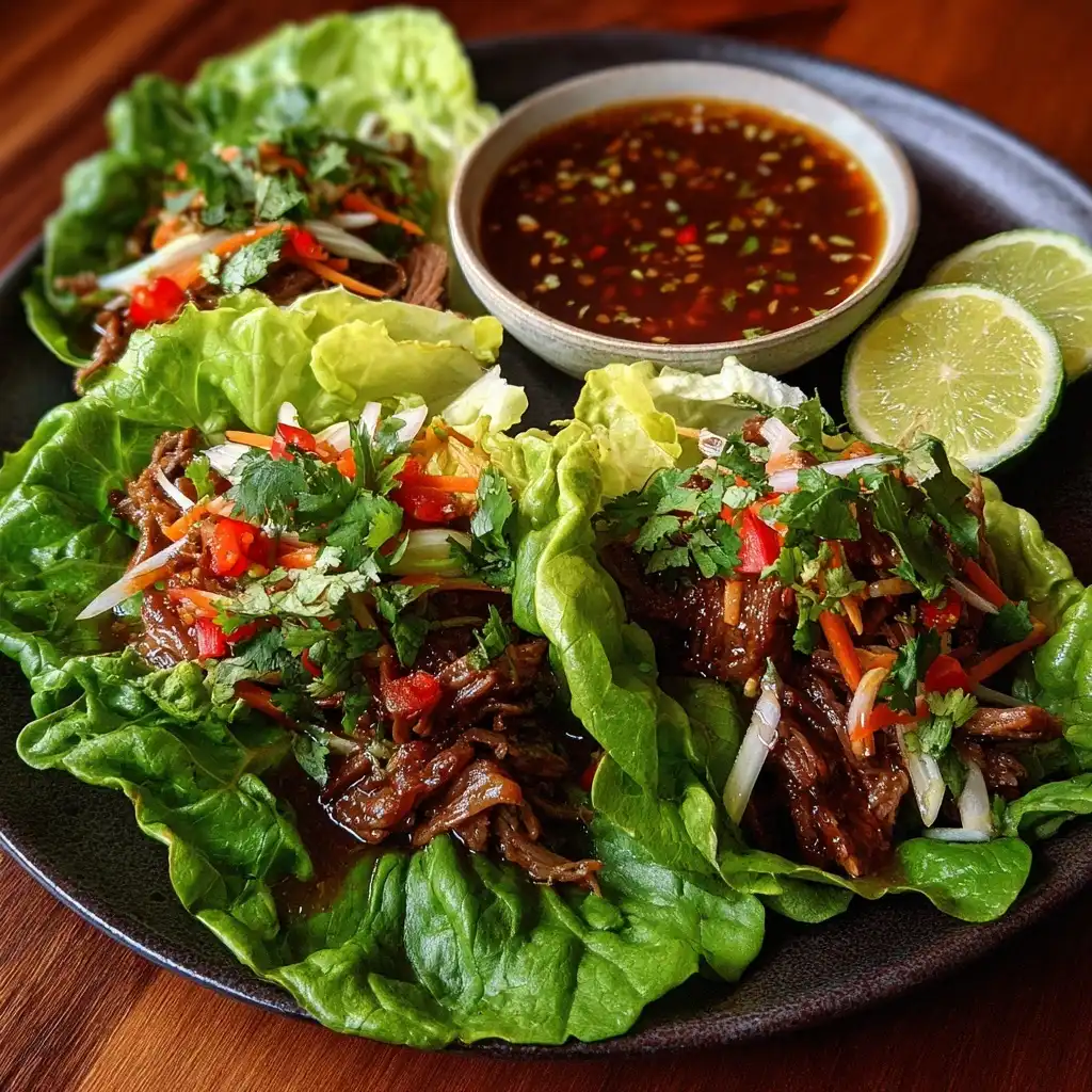 BBQ Beef Lettuce Wrap
