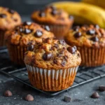 Banana Chocolate Chip Protein Muffins