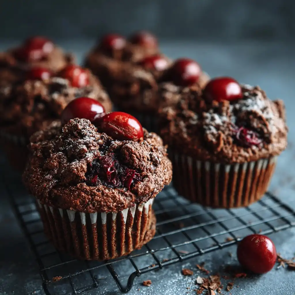 Black Forest Chocolate Muffins
