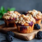 Blackberry Crumble Muffins