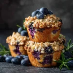 Blueberry Oat Streusel Muffins