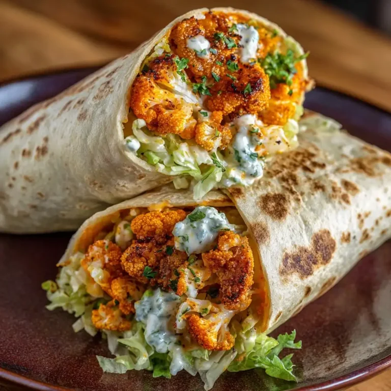 Buffalo Cauliflower Wrap