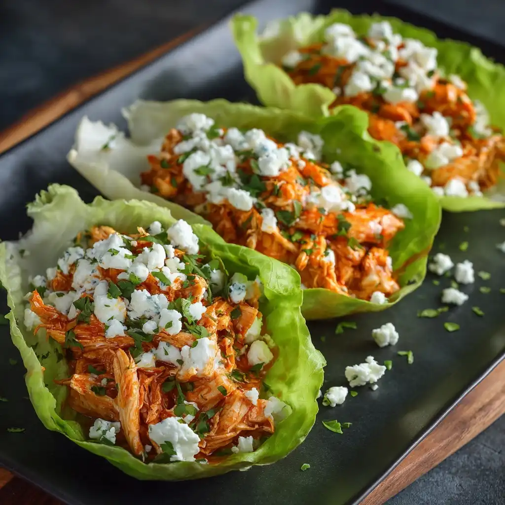 Buffalo Chicken Lettuce Wrap