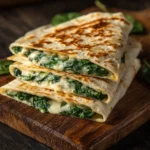 Cheesy Spinach Quesadilla Wrap