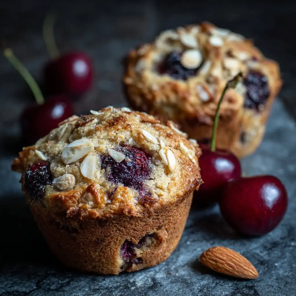 Cherry Almond Muffins