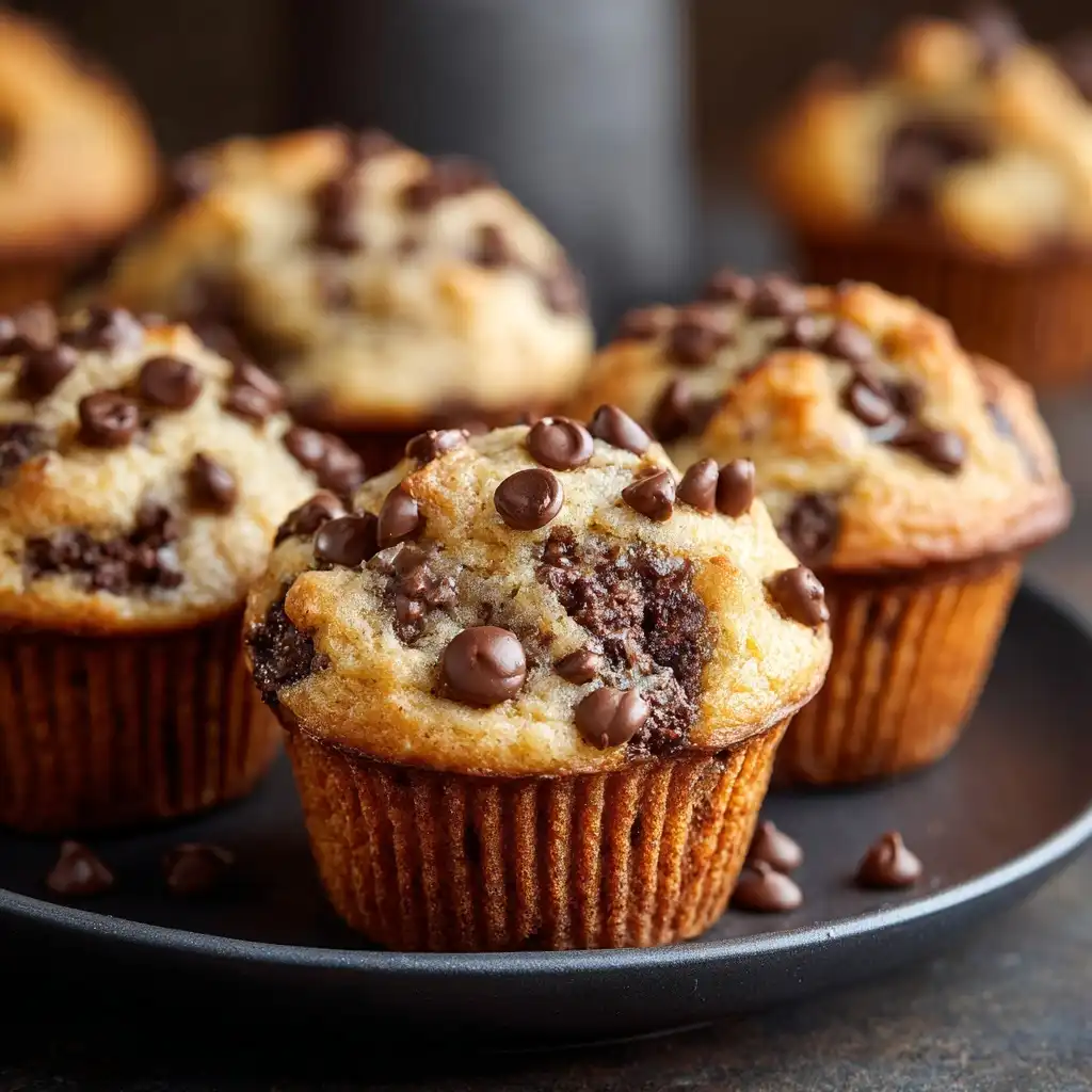 Chocolate Chip Cookie Dough Muffins
