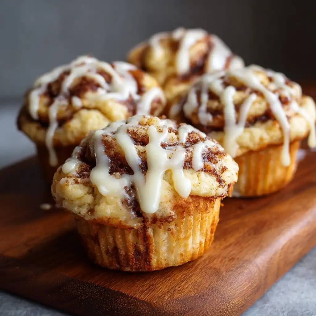 Cinnamon Roll Swirl Muffins
