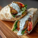 Crispy Falafel Tahini Wrap