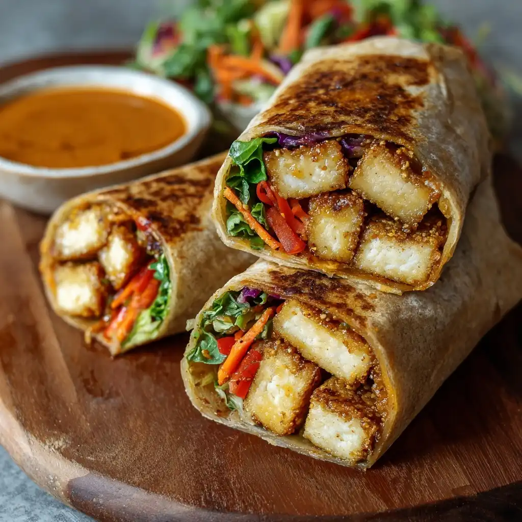 Crispy Tofu Sweet Chili Wrap