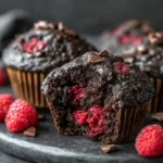 Dark Chocolate Raspberry Muffins