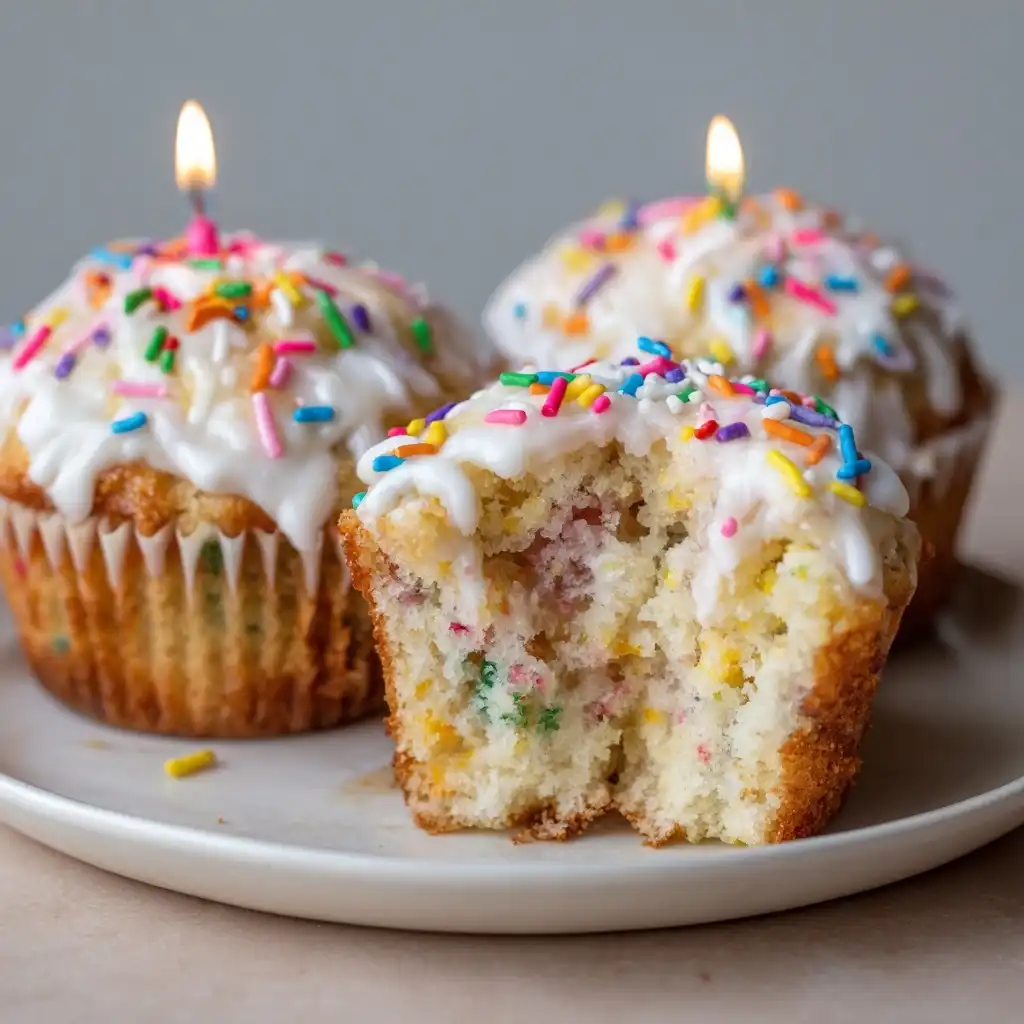 Funfetti Birthday Cake Muffins