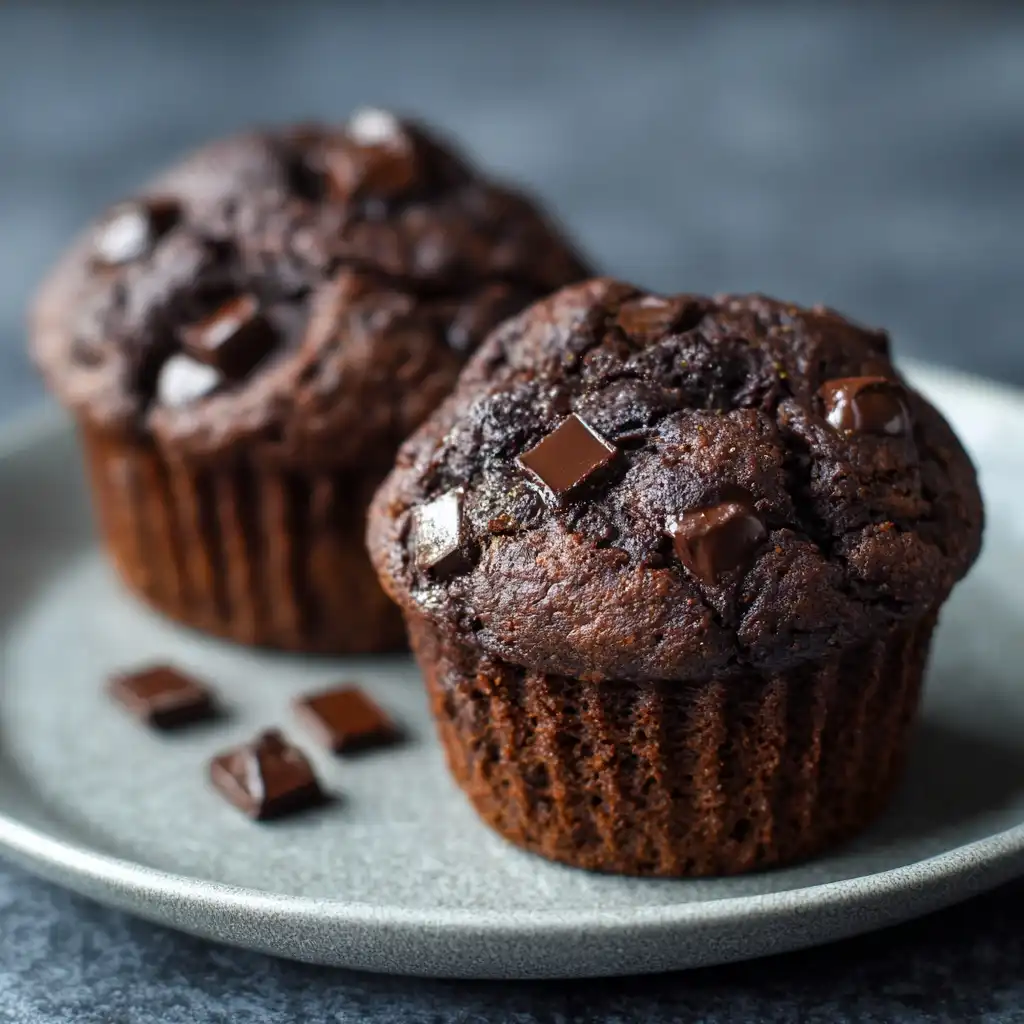 Gluten Free Double Chocolate Muffins