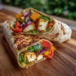 Grilled Halloumi Veggie Wrap