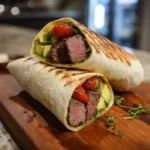Grilled Steak and Veggie Wrap