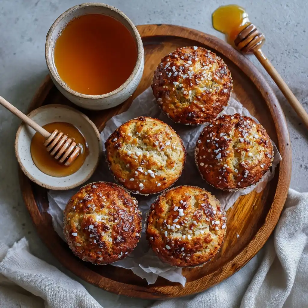 Honey Vanilla Greek Yogurt Muffins