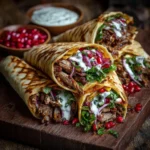 Lamb Shawarma Flatbread Wrap