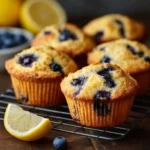 Lemon Blueberry Protein Muffins