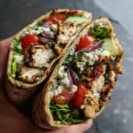 Mediterranean Chicken Pita Wrap