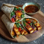 Miso Glazed Tofu Wrap