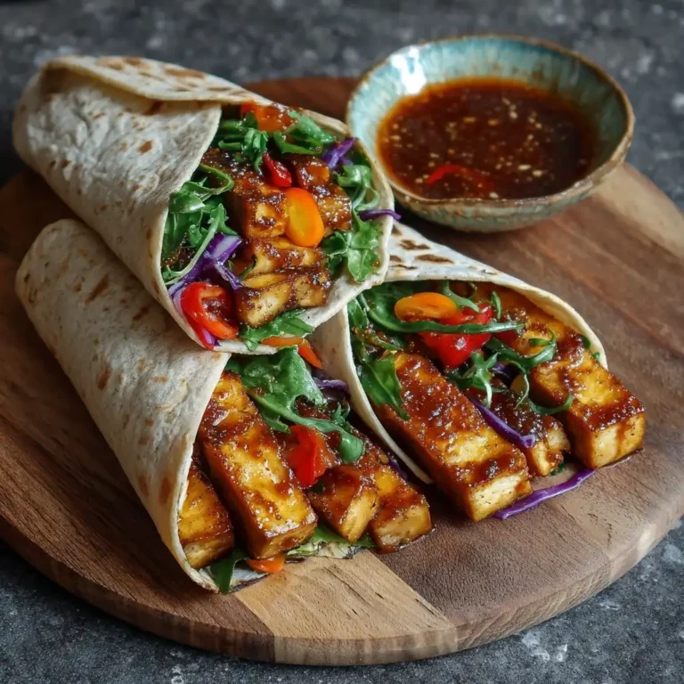 Miso Glazed Tofu Wrap