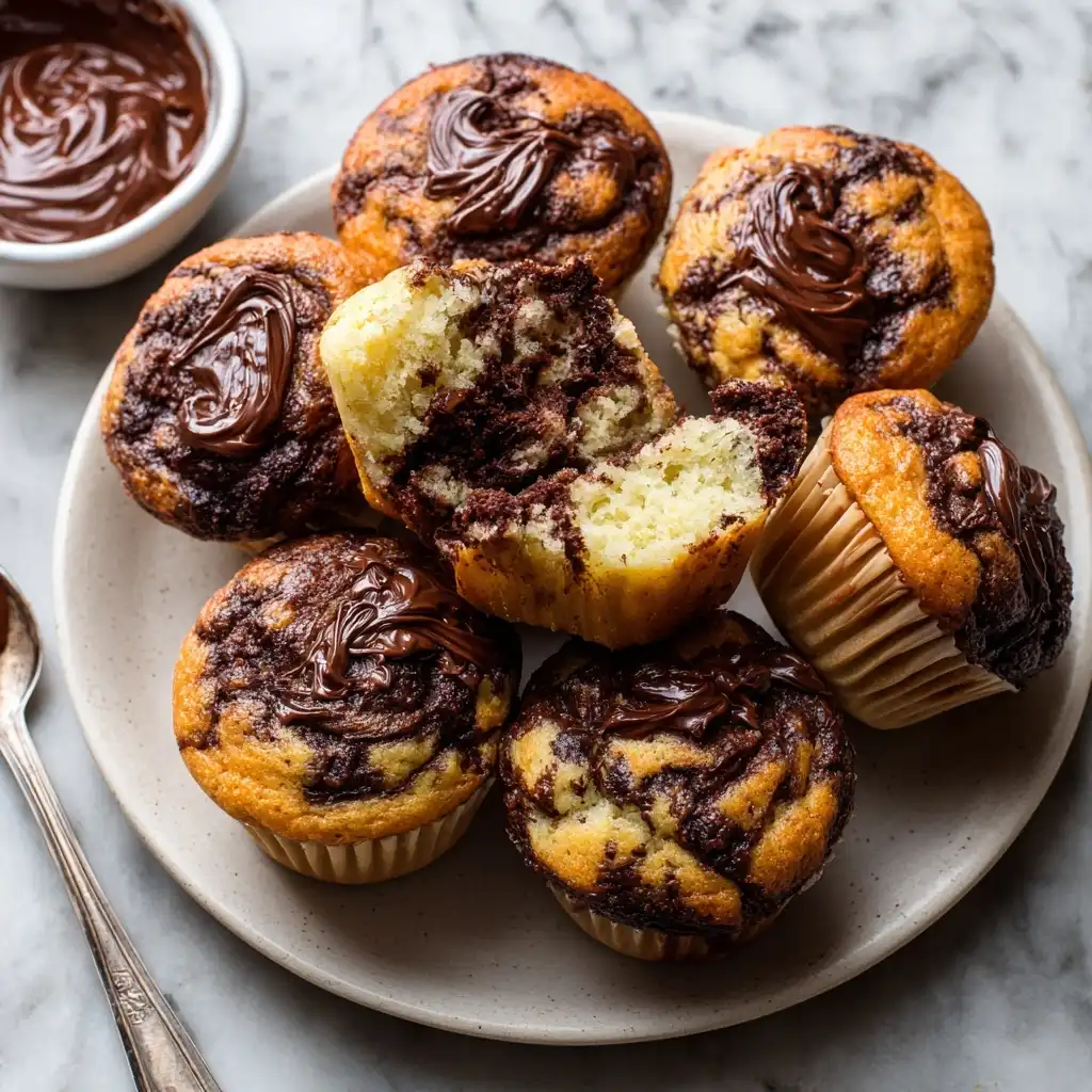Nutella Swirl Muffins