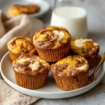 Pumpkin Cheesecake Swirl Muffins