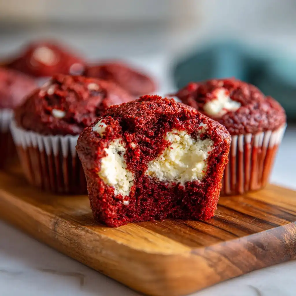 Red Velvet Cream Cheese Muffins