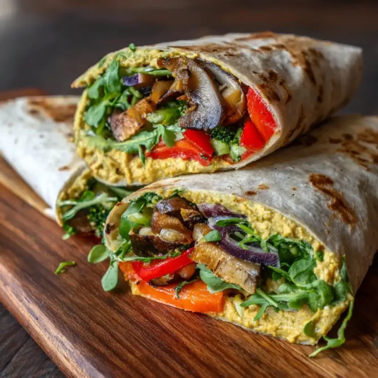 Roasted Veggie Hummus Wrap