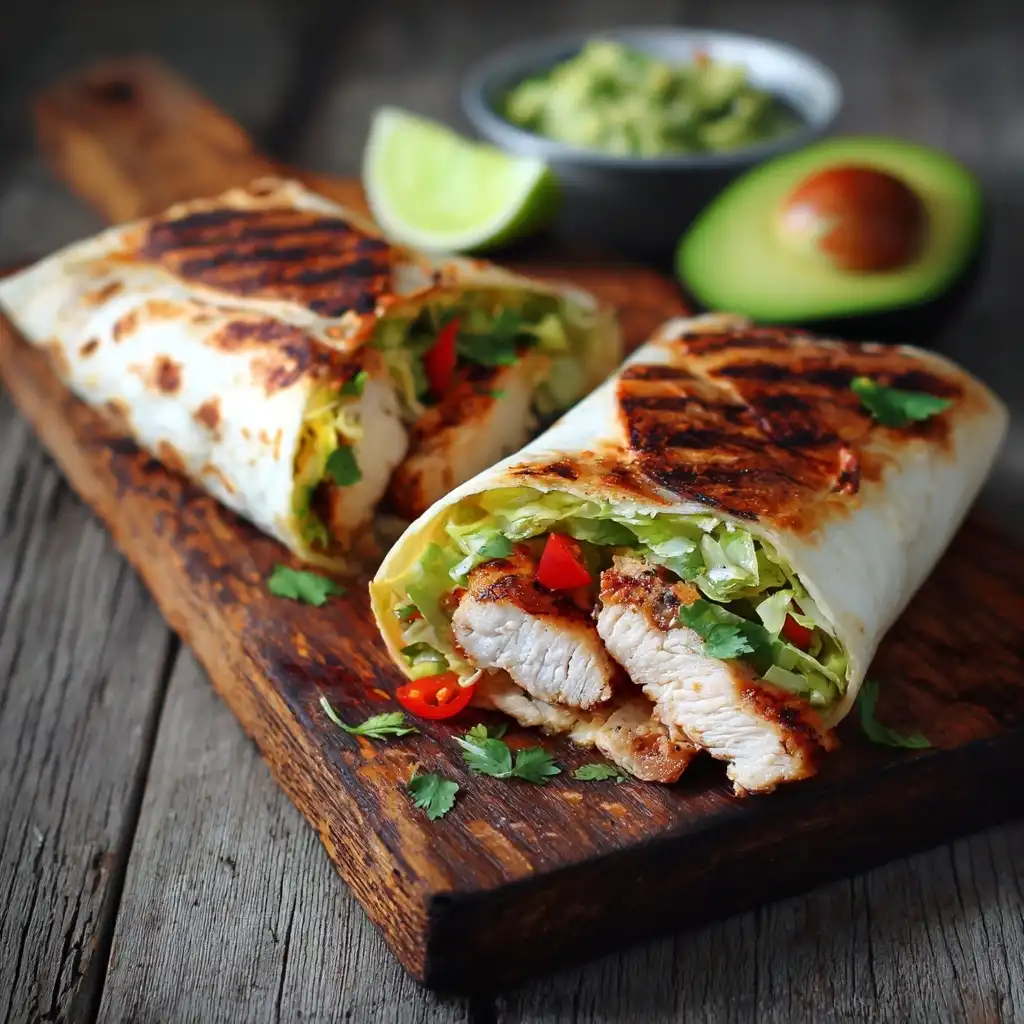 Spicy Grilled Chicken Wrap