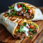 Spicy Lamb Taco Wrap