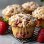Strawberry Crumb Cake Muffins