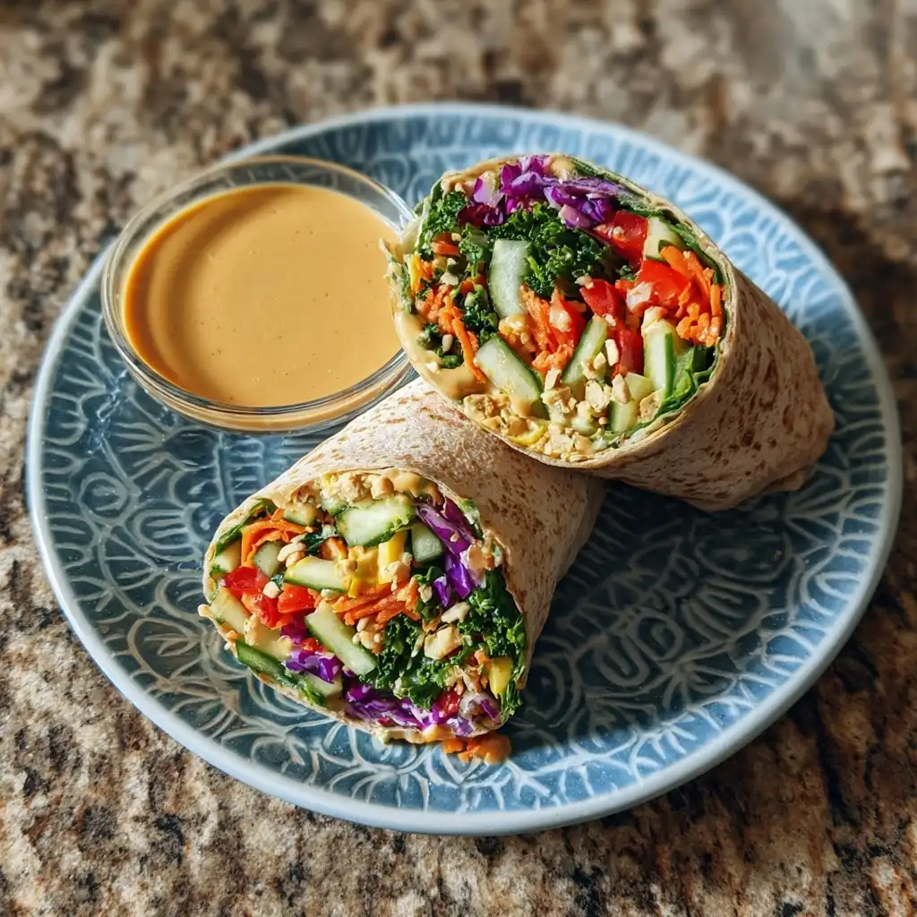 Thai Peanut Veggie Wrap