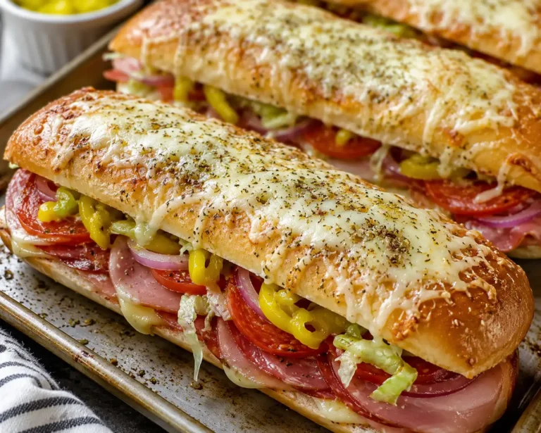 Baked Italian Grinder Sandwiches