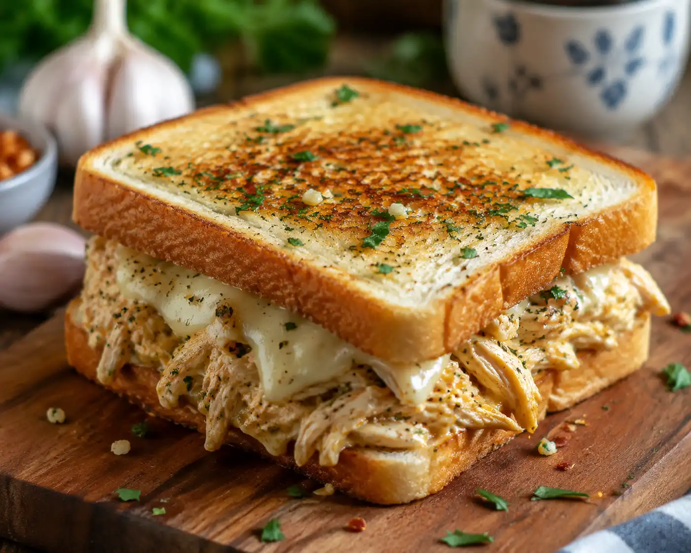 Chicken garlic sandwich