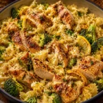 Cowboy Butter Lemon Bowtie Chicken Pasta with Broccoli