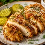 Crispy Dill Pickle Parmesan Chicken