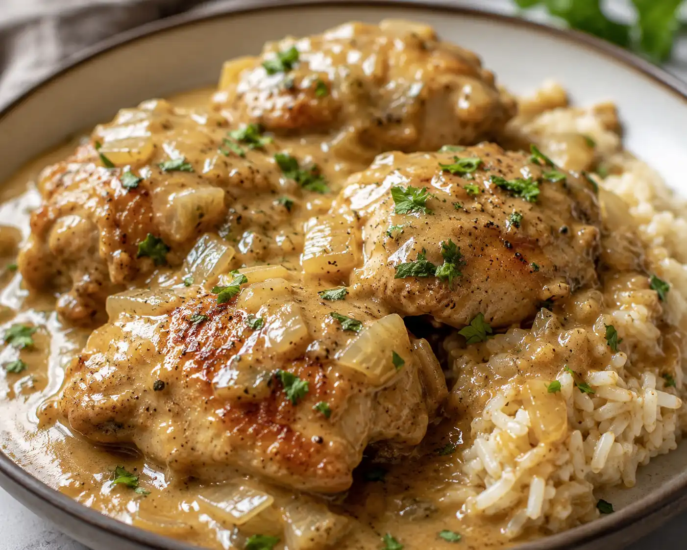 Irresistible Best Smothered Chicken and Rice Recipe