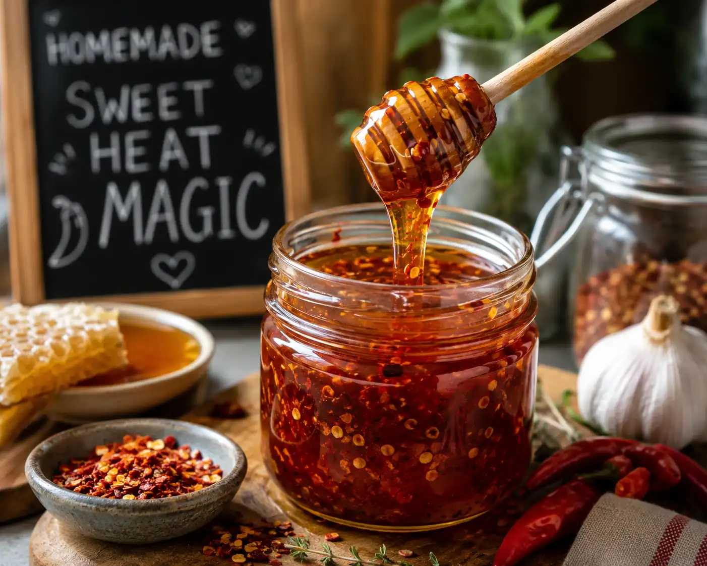 Making Chili Honey Magic For Feta Rolls This Week