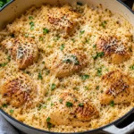 One-Pot Garlic Parmesan Chicken And Rice