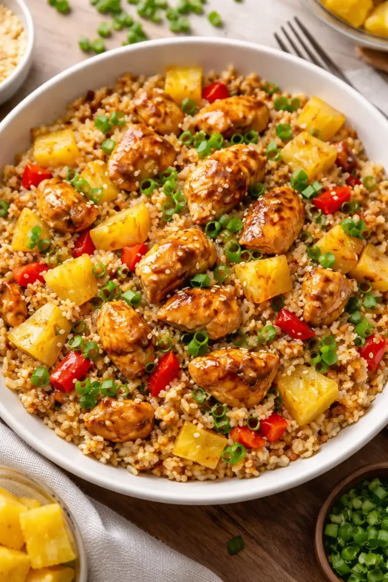 Pineapple chiken and rice