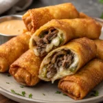 philly cheesesteak egg rolls